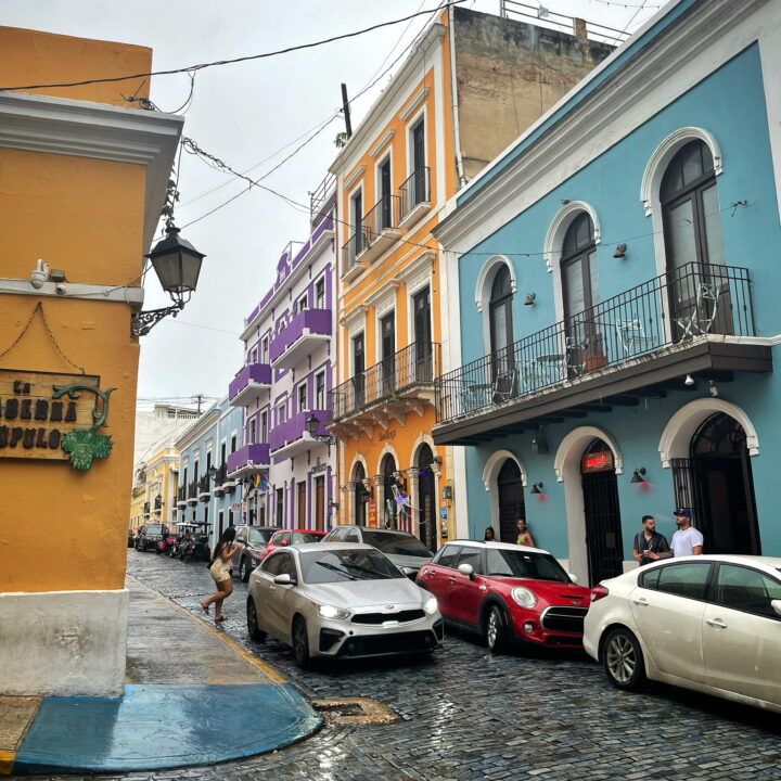 Walking around San Juan, Puerto Rico.
