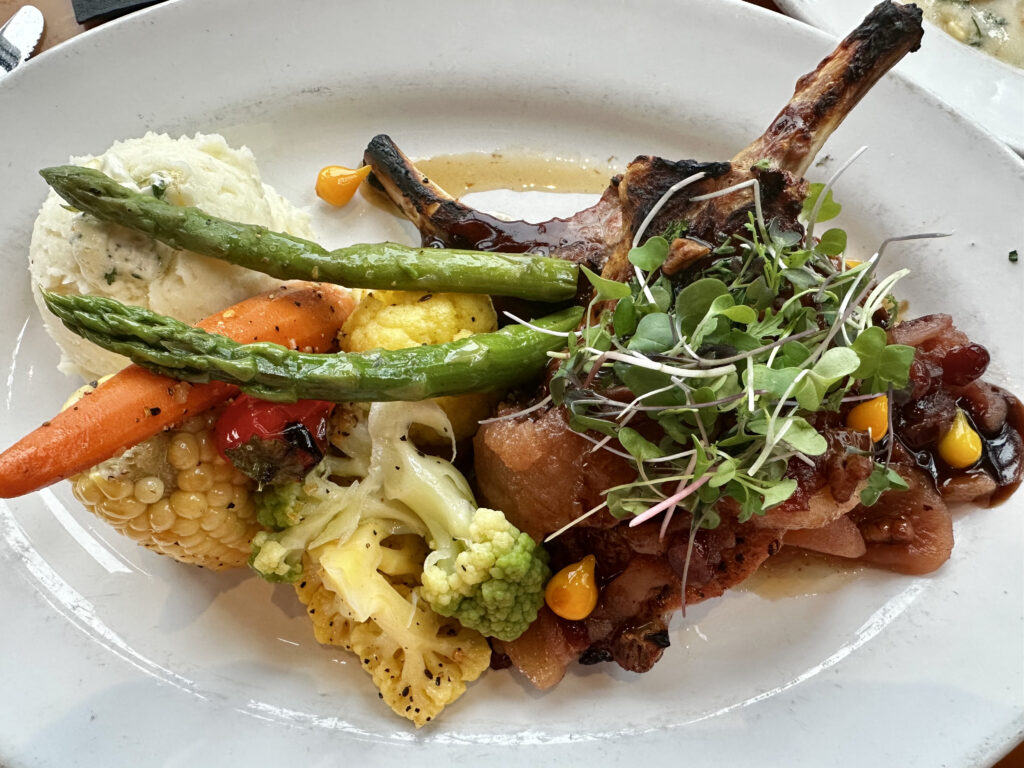 Pork Chops at The Hudson.