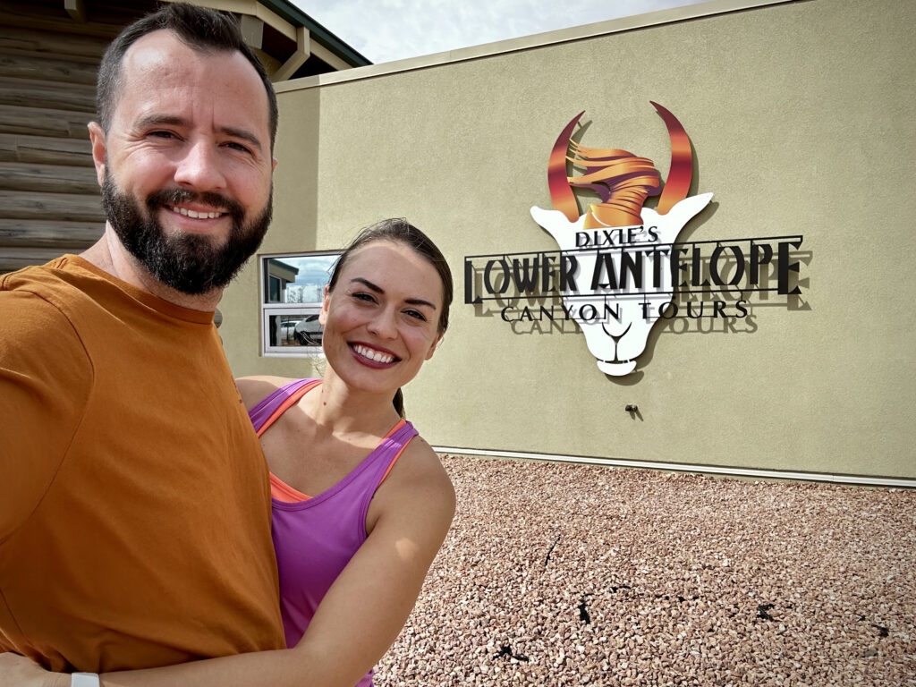 We booked our tour of the Lower Antelope Canyon through Dixie