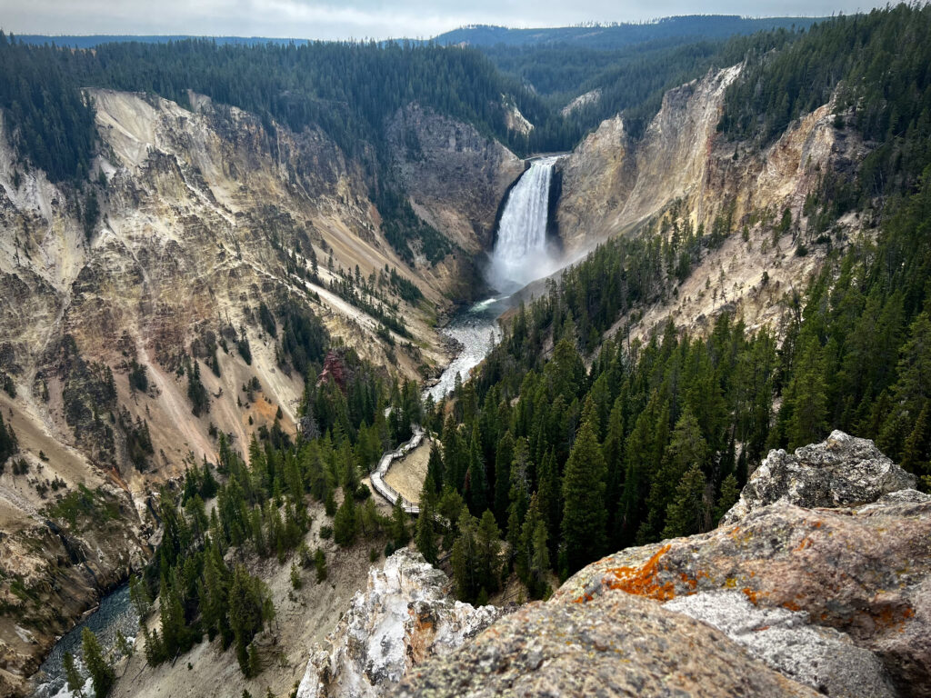 Waterfall in Yellowstone National Park, Wyoming.