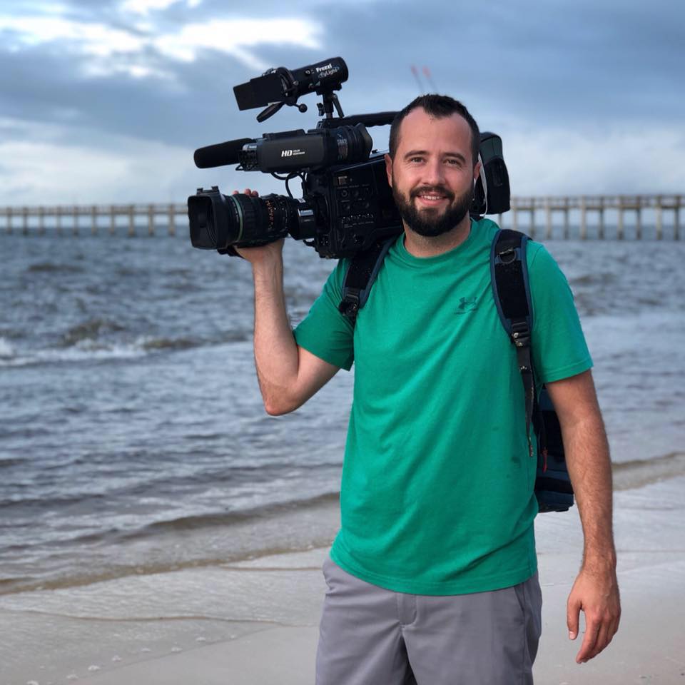 Michael with camera.