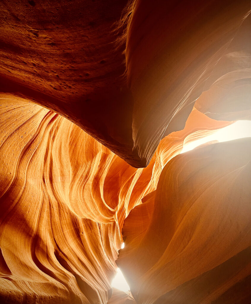 Gorgeous views inside the Lower Antelope Canyon.