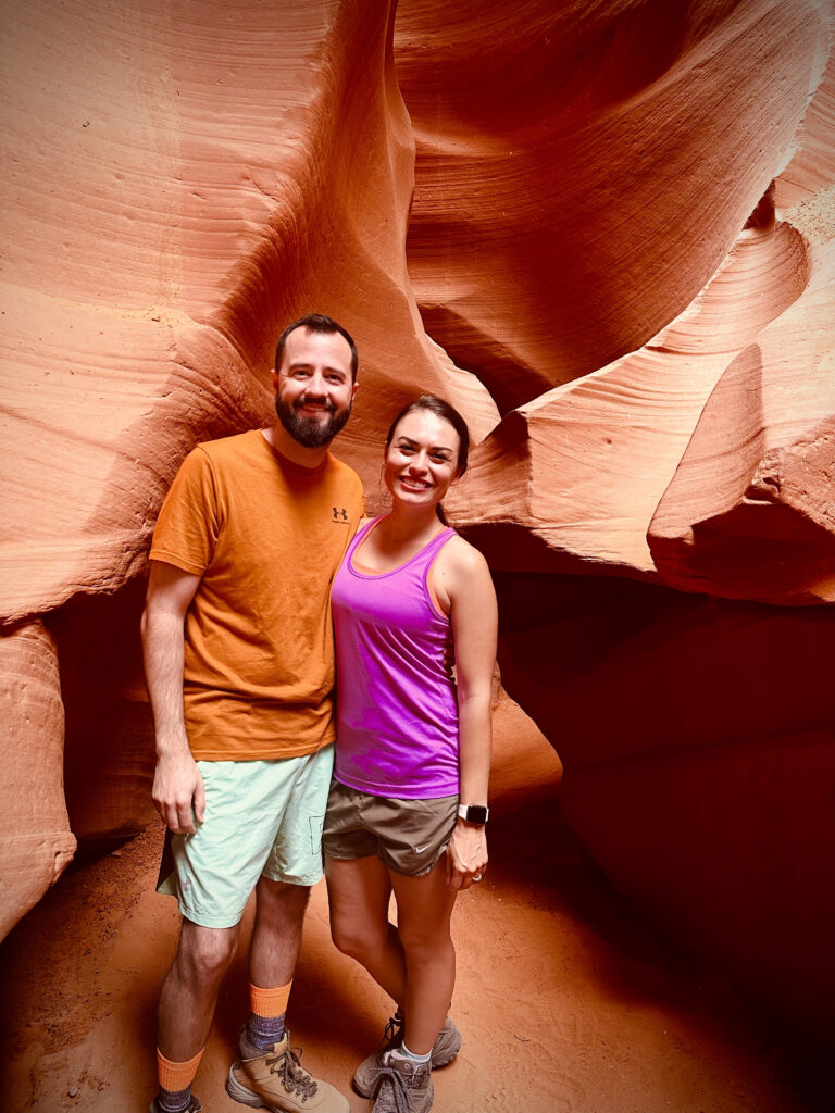 Lauren and Michael in the Lower Antelope Canyon.