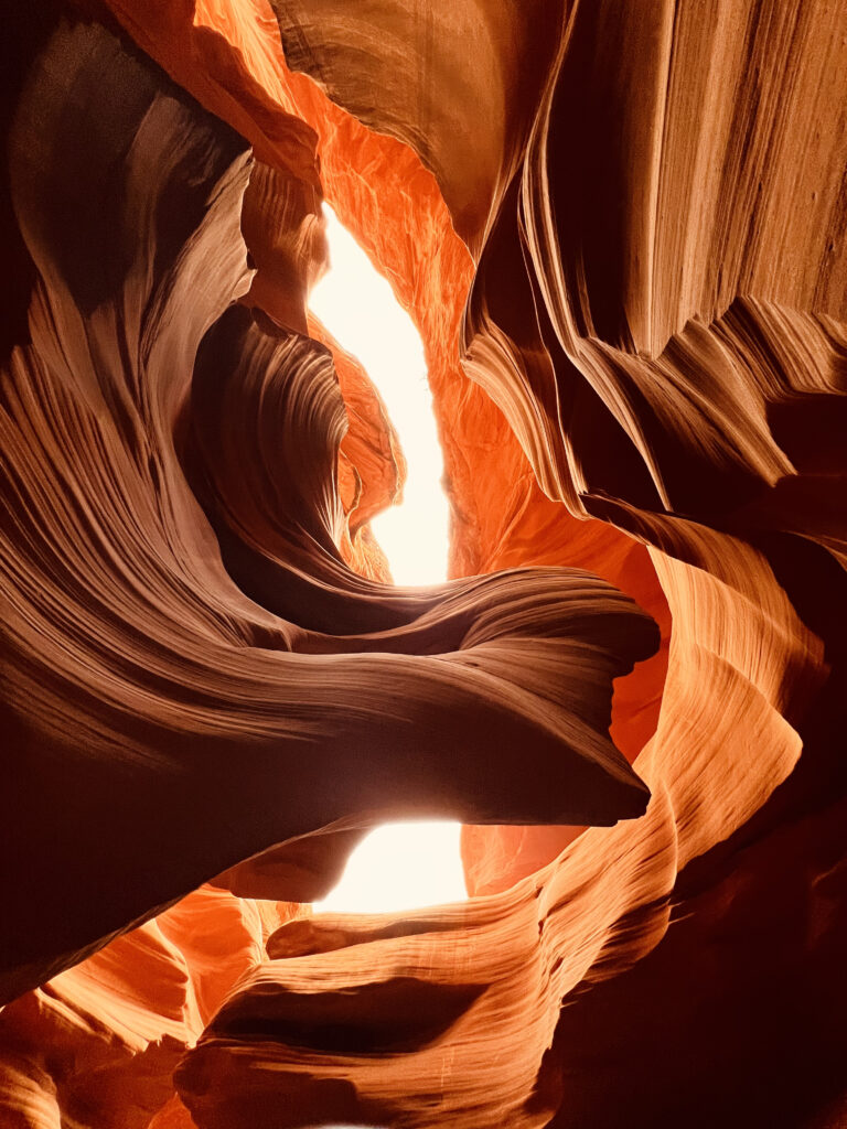 The beautiful sights inside Lower Antelope Canyon in Page, Arizona.