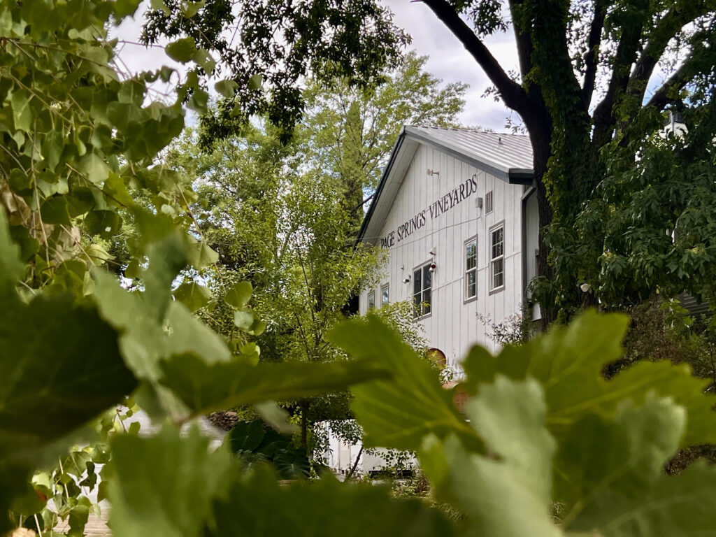 Page Springs Cellars building.