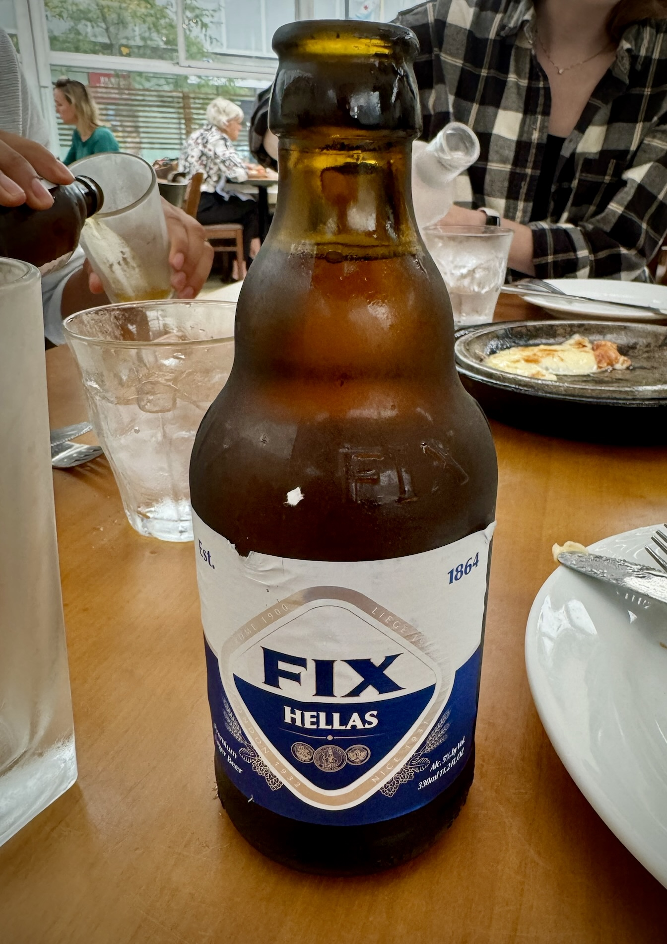 Trying Fix Beer at Athena in Greektown.
