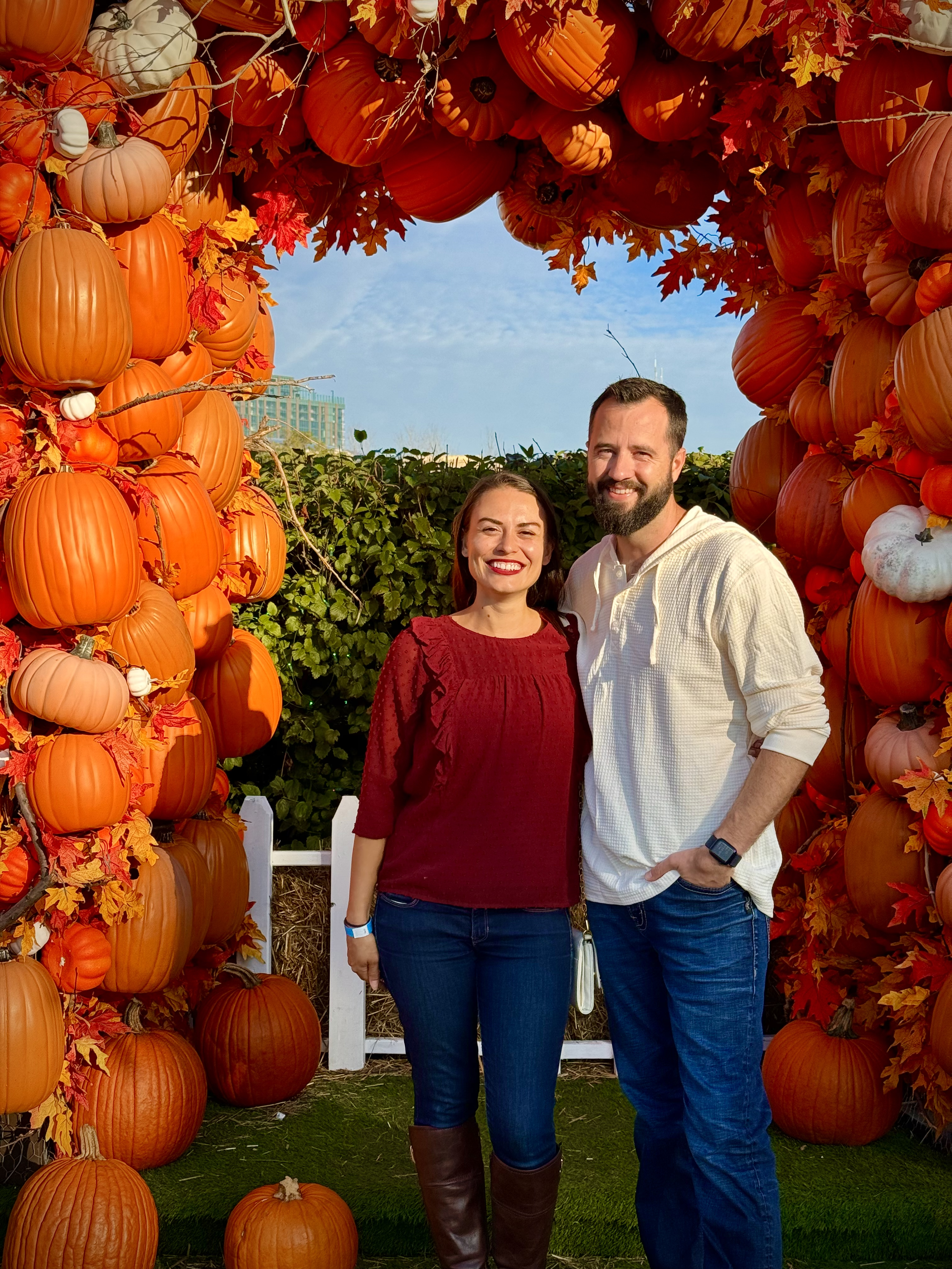 Lauren and Michael at Jack's Pumpkin Pop Up - Goose Island in Chicago