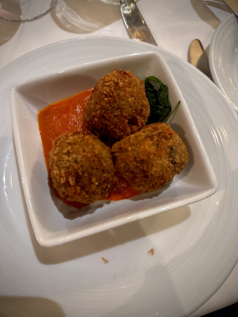 Main dining room appetizer