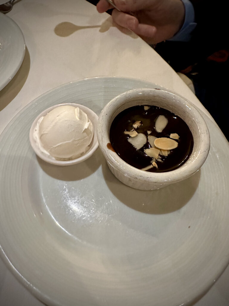Main dining room dessert