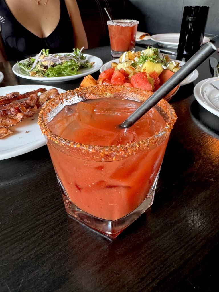 Bloody Mary at Tamayo bottomless breakfast