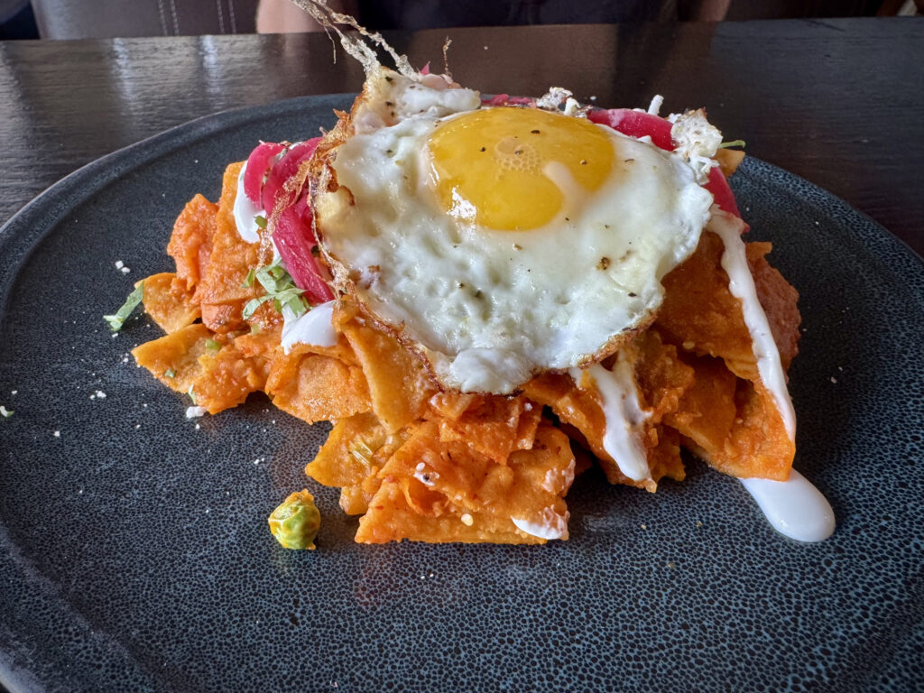 Enchiladas at Tamayo bottomless breakfast