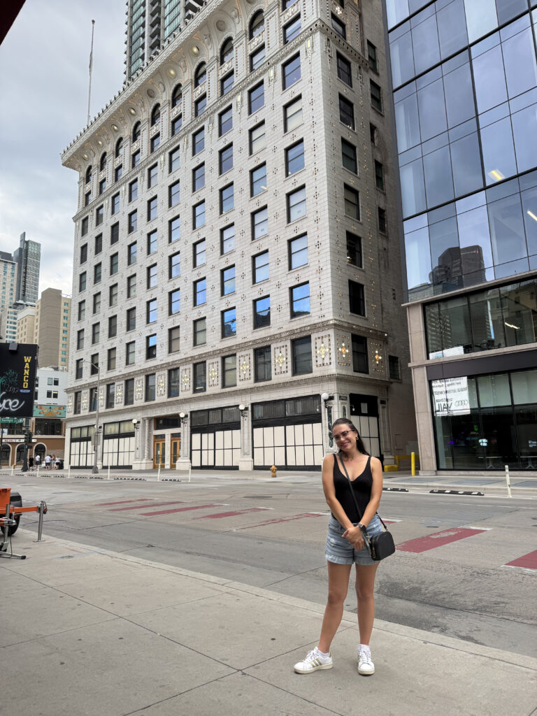 Walking around the 16th Street Mall in downtown Denver